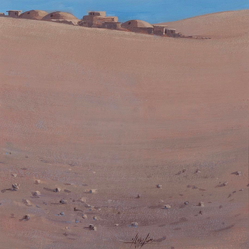 اکریلیک روی مقوا، ۴۰ در ۴۰ سانتی‌متر، ۱۳۷۱