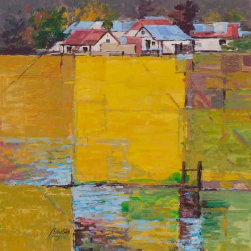 اکریلیک روی مقوا، ۴۰ در ۴۰ سانتی‌متر