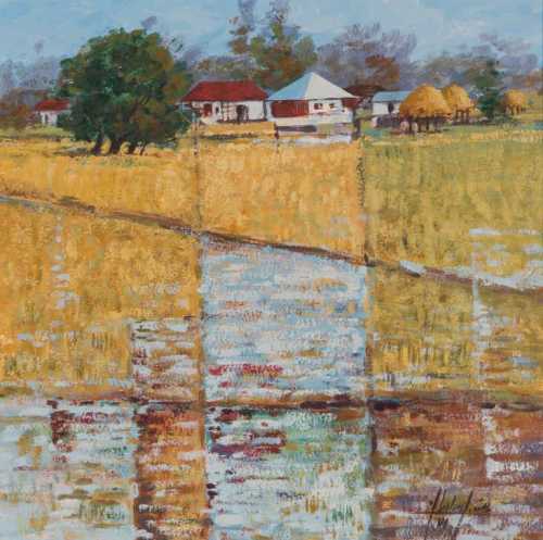 اکریلیک روی مقوا، ۳۷ در ۳۷ سانتی‌متر، ۱۳۷۱