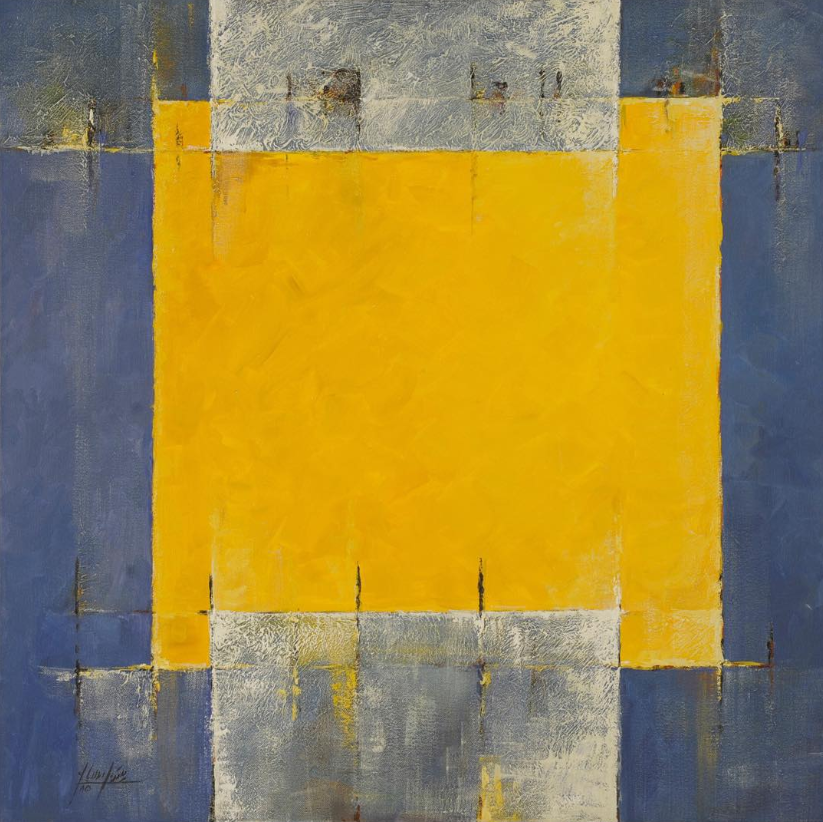 اکریلیک روی بوم، ۸۰ در ۸۰ سانتی‌متر، ۱۳۸۵