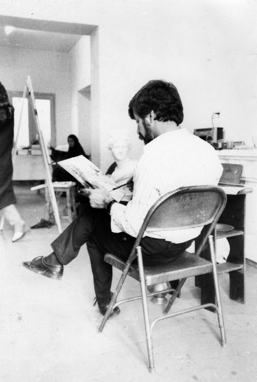 کلاس نقاشی در آتلیه‌ی نگاران، ۱۳۶۷