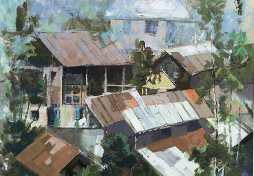 بام‌های شیب‌دار، ۴۸ در ۶۸ سانتی‌متر